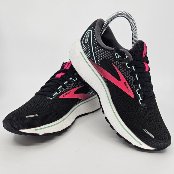 Brooks Ghost 14 Running Shoes Women's Sz 6.5 Black Lightweight Athletic Sneakers - Picture 3 of 16